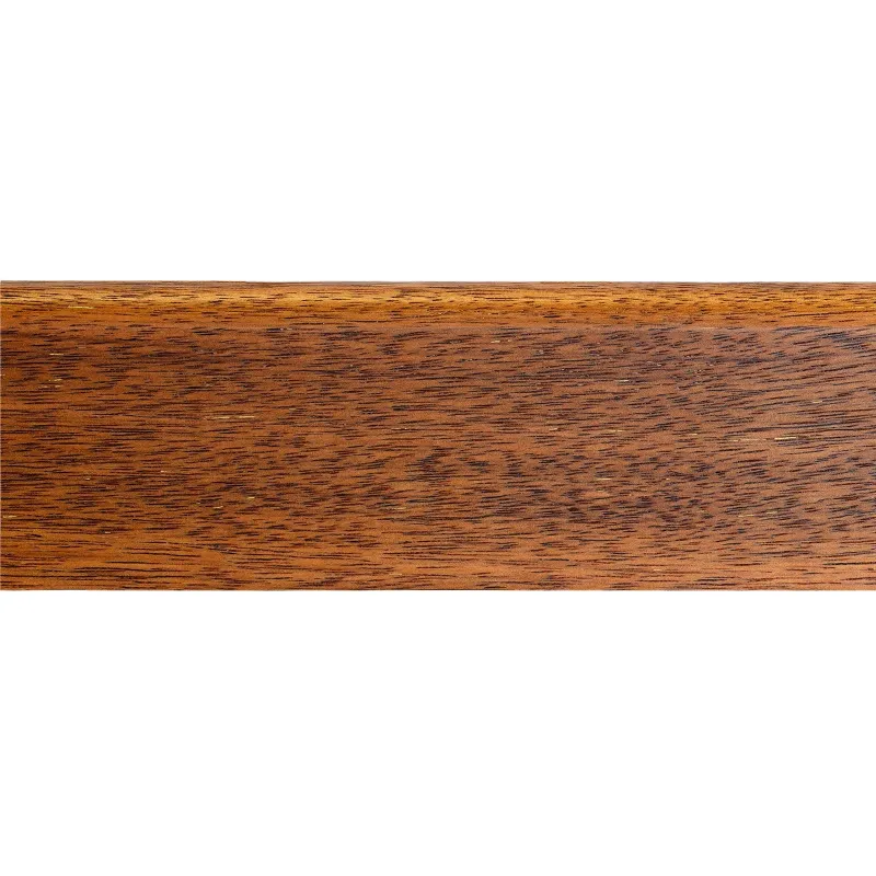 Plinthe Merbau massif abouté verni un bord arrondi 15*90*1800 mm