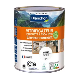Vitrificateur parquet et escalier environnement biosourcé