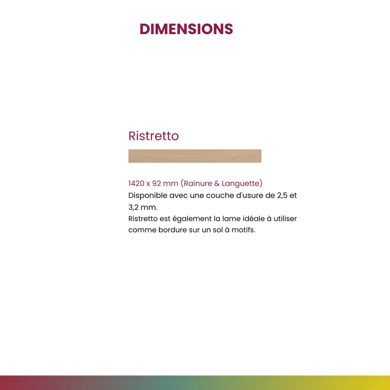 Maroon huilé Parquet contrecollé R+L 2ch HDF