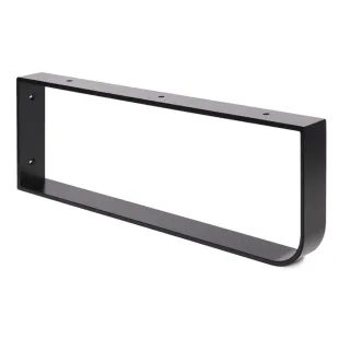 Équerre métal pour tablette vernis mat noir 30*450*H200 mm