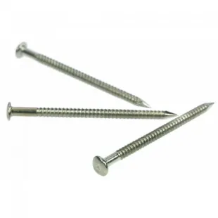 Pointe bardage annelée tête bombée inox A4