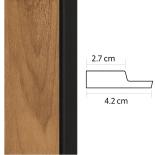 Baguette de finition gauche Panelio Daru Teck 12*42*2700 mm