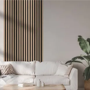 Panneau mural effet tasseau Panelio Hugo Chêne clair 21*119*2700 mm