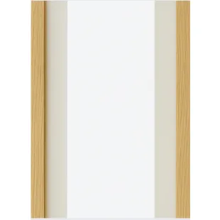 Kit baguettes droite et gauche lame effet 3 tasseaux Chêne Oak gold fond blanc