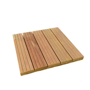 Dalle Ipé 38*500*500 mm 5 lames profil rainuré 3V