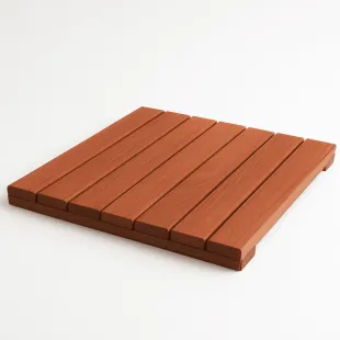 Dalle Padouk 38*500*500 mm 7 lames profil lisse