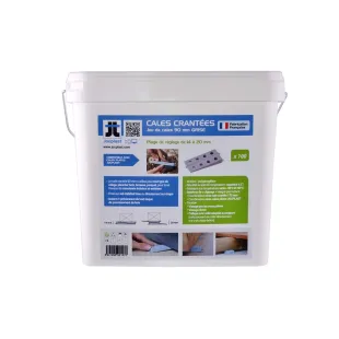 Cales crantées H90C et H170C seau de 50+30 unités