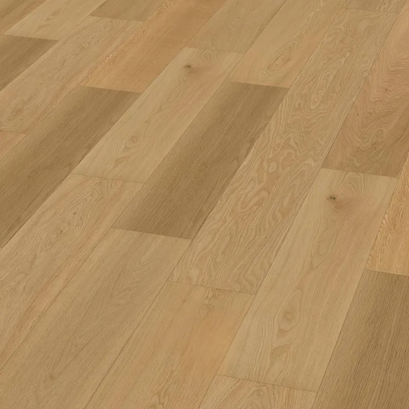 Parquet contrecollé Chêne Élégance brossé verni naturel 14/3*190*680 à 1900 mm