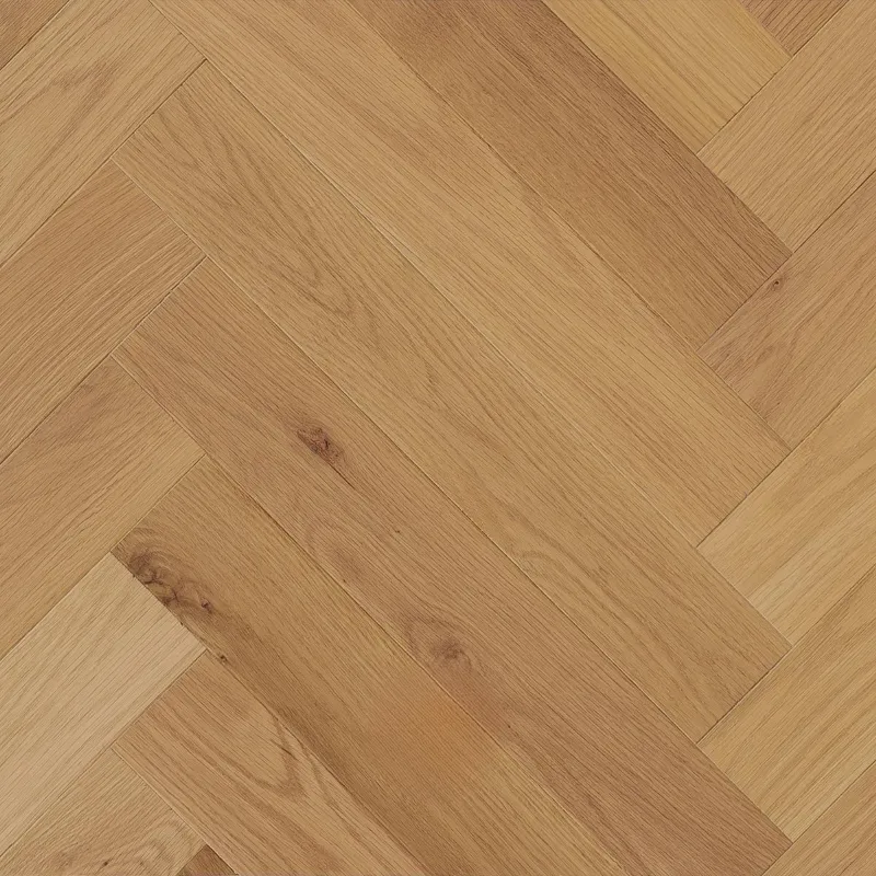 Parquet contrecollé bâton rompu Chêne huilé naturel ultra mat 4ch 14/3*90*540 mm