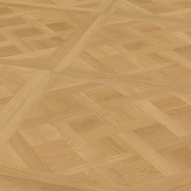 Parquet dalle contrecollé Versailles Chêne brossé verni mat 4ch 15/3*1000*1000mm