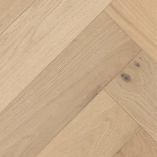 Parquet contrecollé bâton rompu Chêne verni aspect bois brut 4ch 14/3*90*540 mm