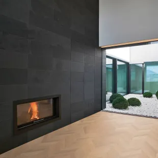 Parquet contrecollé point Hongrie Chêne brossé verni bois brut 14/3*90*510/600 m