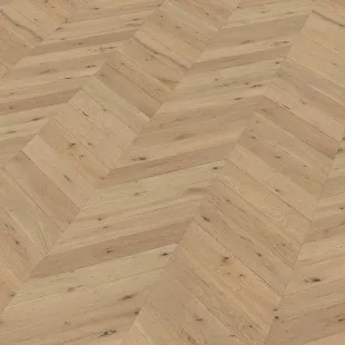 Parquet contrecollé point Hongrie Chêne brossé verni bois brut 14/3*90*510/600mm