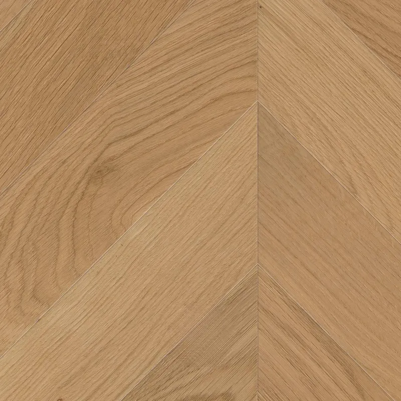 Parquet contrecollé point Hongrie Chêne brossé huilé patiné 14/3*90*480/570 mm