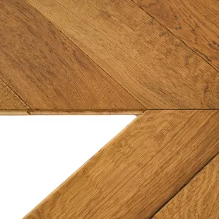 Parquet contrecollé Point Hongrie Voluto huilé torréfié 4ch 15/4*120*600/720 mm