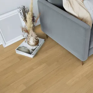 Parquet contrecollé brossé verni mat naturel 4 chanfreins 15/5*90*300 à 1200 mm