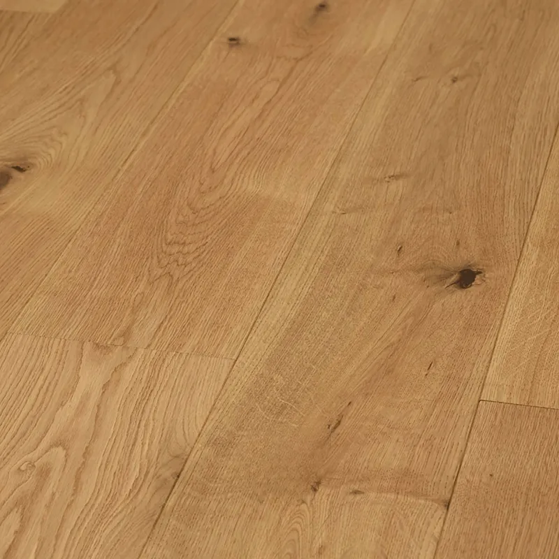 Parquet contrecollé Chêne brossé huilé nat 2 chanfreins 20/6*190*600 à 1900 mm