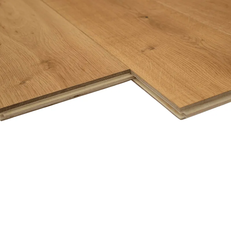 Parquet contrecollé Chêne brossé huilé nat 2 chanfreins 20/6*190*600 à 1900 mm