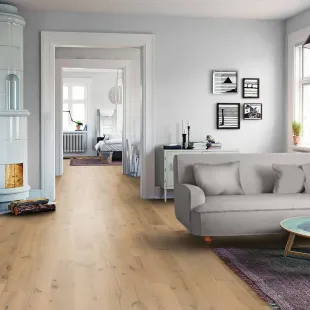 Parquet contrecollé Longère huilé bois brut vieilli bosselé 14/3*190*680-1900 mm