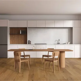 Parquet contrecollé Rambouillet Huilé fumé vieilli bosselé 14/3*220*600-2200 mm