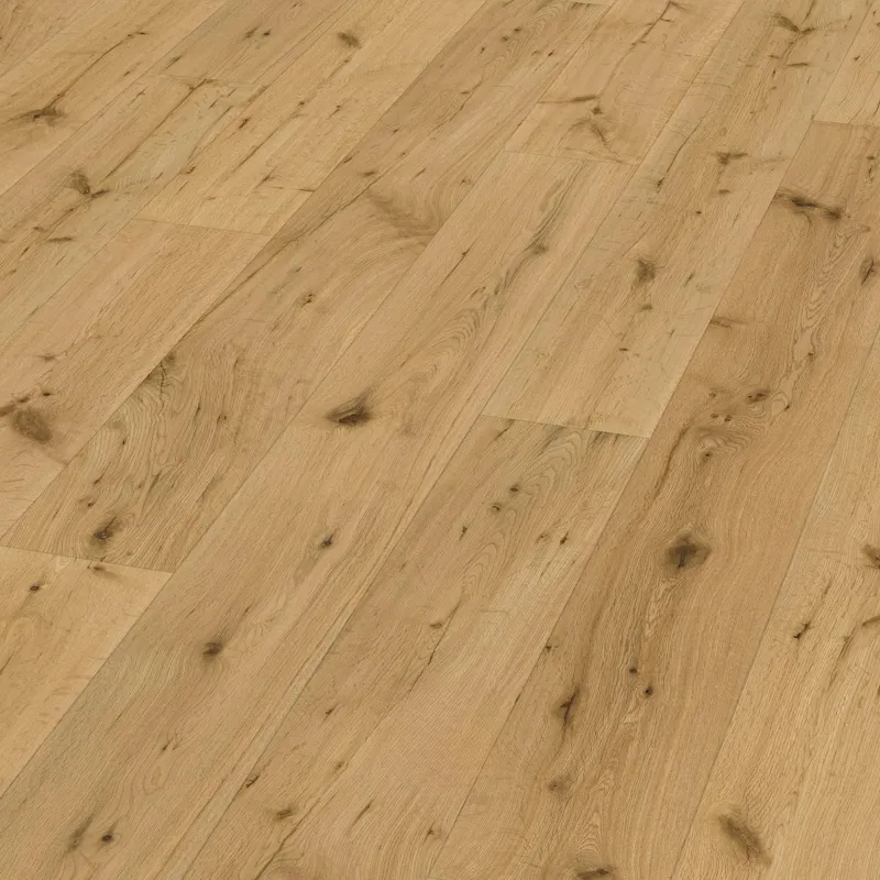 Parquet contrecollé Cabane huilé naturel vieilli bosselé 14/3*190*680-1900 mm