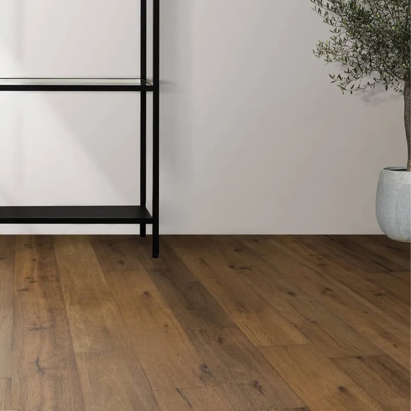 Parquet contrecollé Atelier huilé fumé vieilli bosselé 15/4*190*680-1900 mm