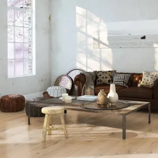 Parquet contrecollé Chantilly Huilé bois brut bros. vieilli 14/3*220*600-2200 mm