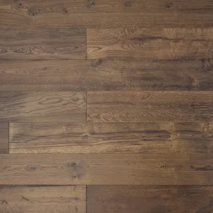 Parquet contrecollé Intenso huilé brun torréfié brossé 15/4*190*680-1900 mm