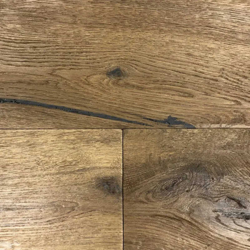 Parquet contrecollé Atelier huilé fumé vieilli bosselé 15/4*190*680-1900 mm