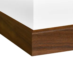 Plinthe Cumaru massif brut pré-poncé un bord arrondi 15*90*2200 mm