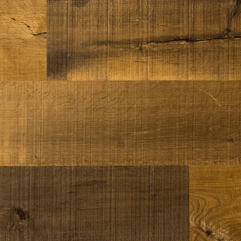 Parquet contrecollé Unique Huilé fumé traits de scie authen 14/3*190*680-1900 mm