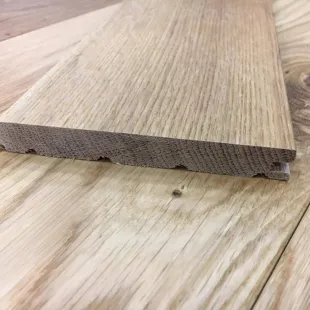 Parquet massif Chêne avec chanfreins 15*125*300 à 1200/1400 mm