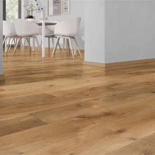Parquet massif Chêne héritage huilé UV naturel 4 chanfreins 20*180*600 à 2200 mm