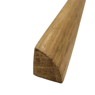 Quart de rond Teck Indonésien massif brut 15*15*1100 mm