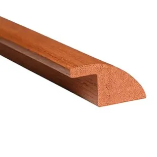 Seuil de rattrapage de niveau Kempas massif brut pré-poncé 15*35*1100 mm