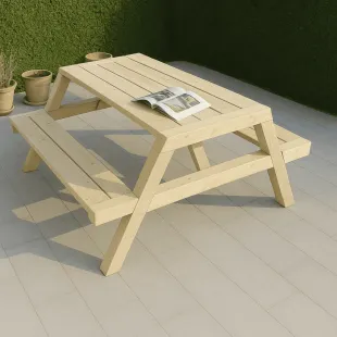 Table Pin traité CL3 vert