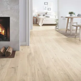 Snow Huilé UV Parquet contrecollé clic 4ch HDF