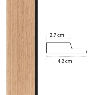 Baguette de finition gauche Panelio Balzac Chêne Somona 12*42*2700 mm