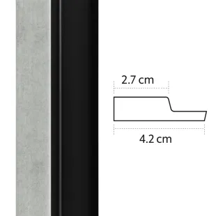 Baguette de finition gauche Panelio Duval Silver argent 12*42*2700 mm