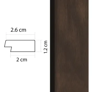Baguette de finition droite Panelio Hugo Noyer 21*32*2700 mm