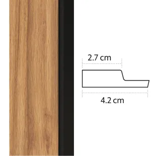 Baguette de finition gauche Panelio Hugo Teck 21*62*2700 mm