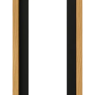 Kit baguettes droite et gauche lame effet 3 tasseaux Oak Craft Teck fond noir