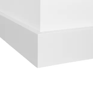 Plinthe thermoplaquée MDF blanc bord carré 14 ou 15*80*2400 mm