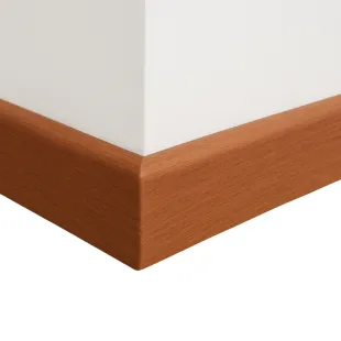 Plinthe Jatoba massif brut pré-poncé un bord arrondi 15*90*1000 mm à 2200 mm