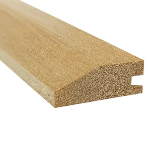 Seuil rattrapage de niveau à la Suisse Chêne massif verni naturel 20*50*1200 mm