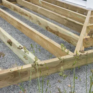 Bois raboté Pin autoclave CL4 vert