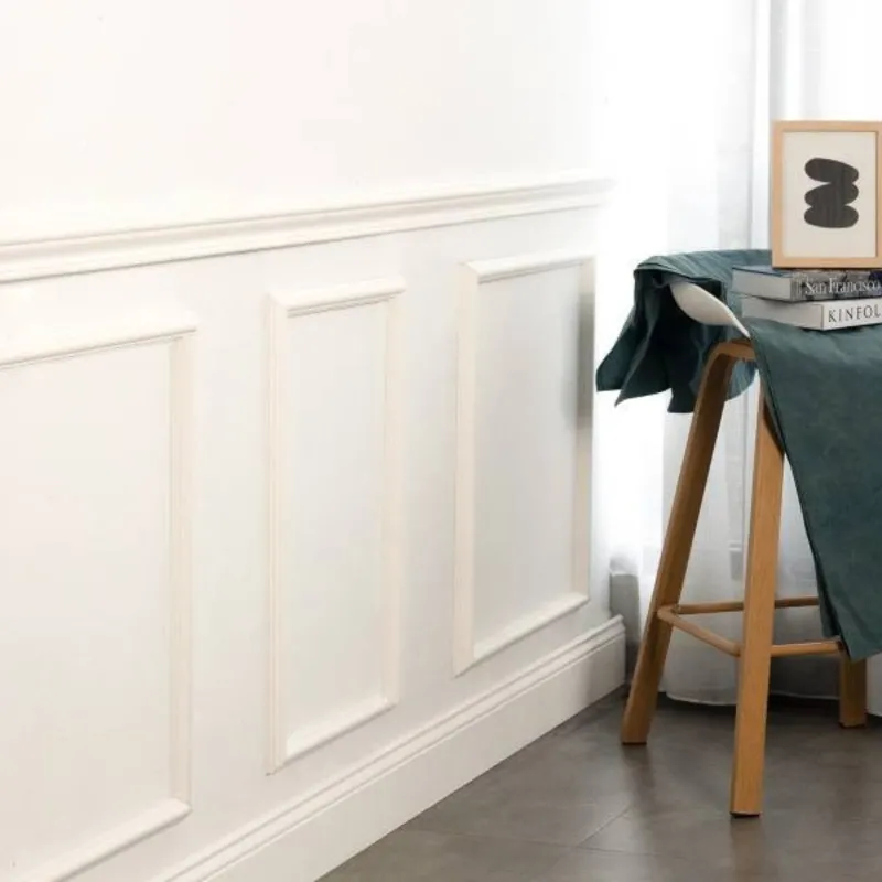 Kit de soubassement en pin massif Merkusii enduit Gesso 400*600 mm boîte de 4 u