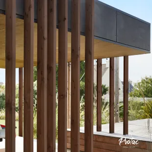 Bois raboté Pin autoclave CL4 brun