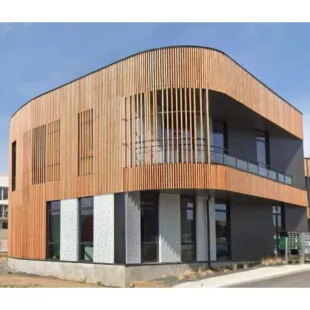 Bardage claire-voie Douglas naturel 40*40 4.00M