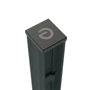 Chapeau de poteau alu synthétique noir 63*57